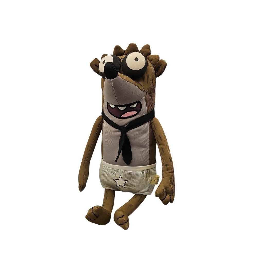 Regular Show Jumbo Rigby Plush 18" 2014 Rare Cartoon Network Toy‎ Factory